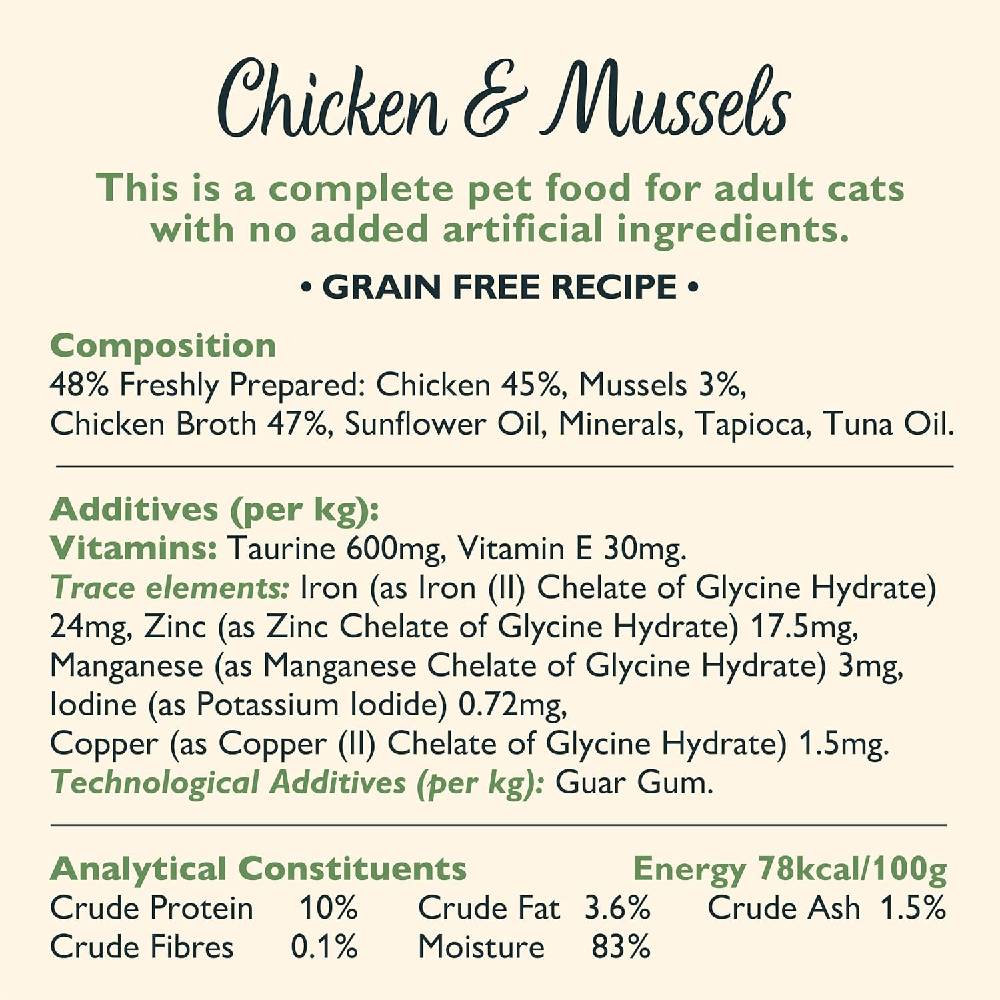 Lily's Kitchen - Shredded Fillets Chicken & Mussels in Broth Wet Cat Food 70G