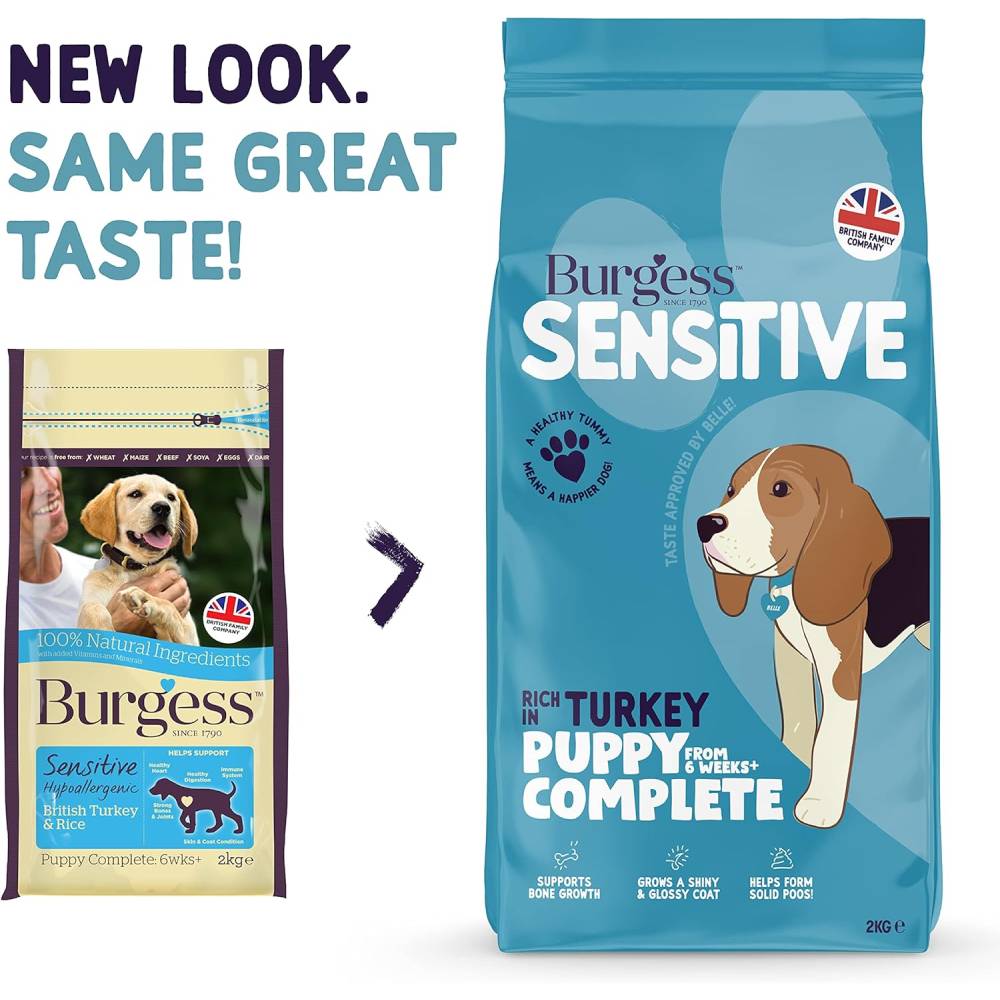 Burgess - Sensitive Dry Puppy Food- 2 KG