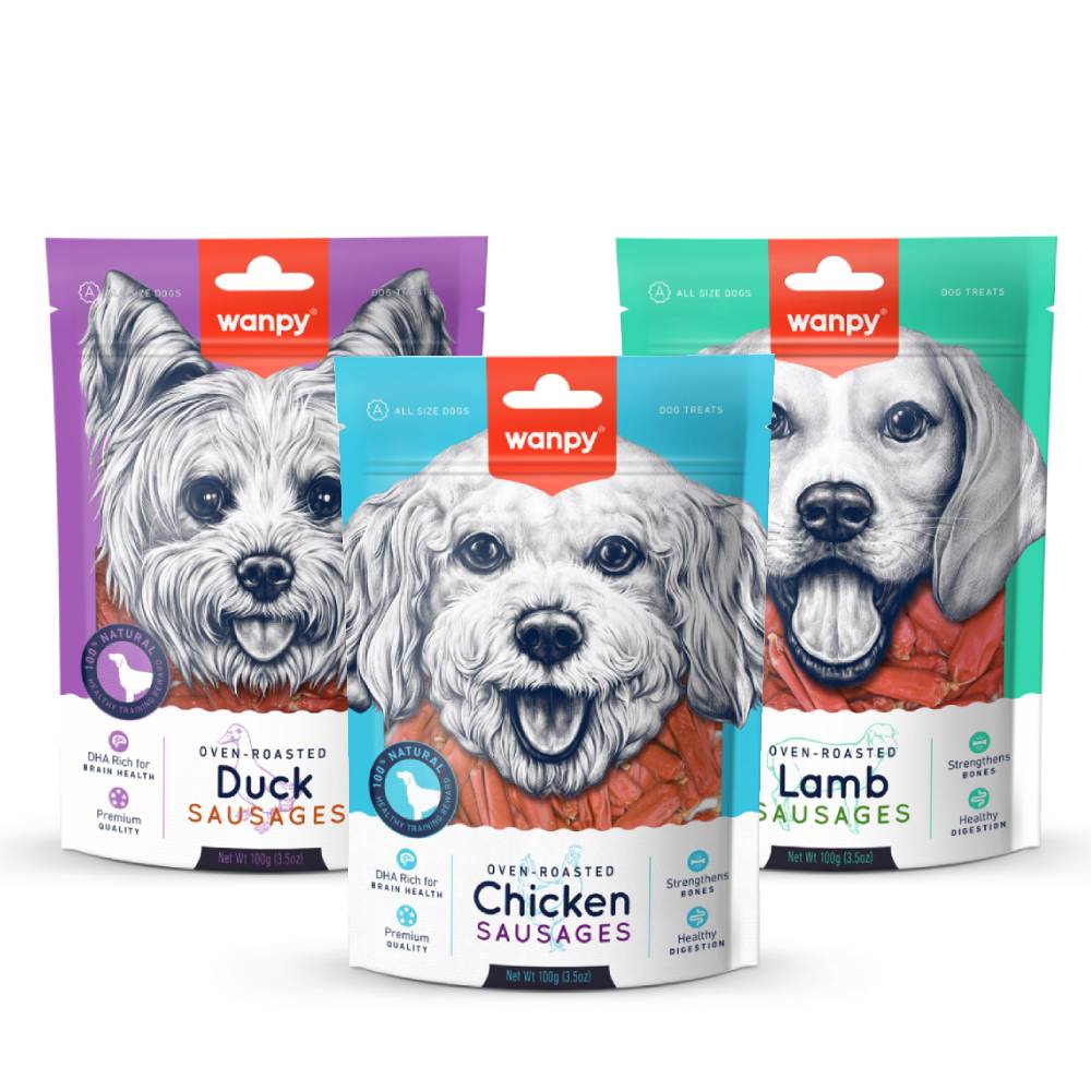 Wanpy Chicken Sausages Dog Treats