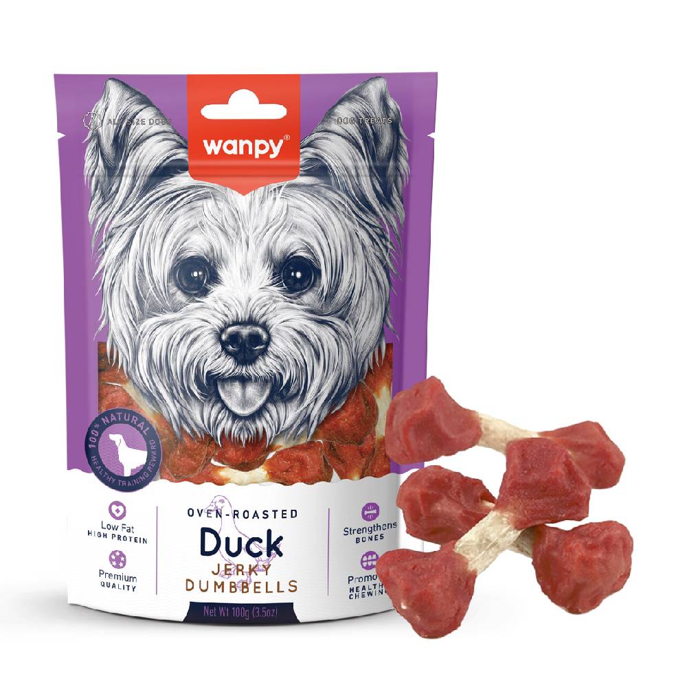 Wanpy Chicken Jerky Dumbbells 100g
