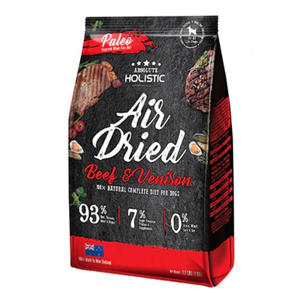 Absolute Holistic - Air Dried Diet Beef & Venison Dry Dog Food 1kg