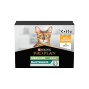 Pro Plan - Sterilised Adult Wet Cat Food, Chicken In Gravy, Multipack, 10 X 85G