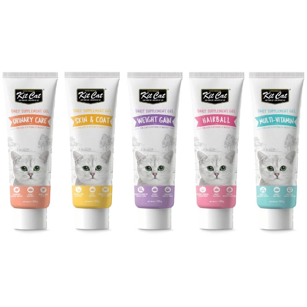 Kit Cat - Daily Nutritional Supplement Gel For Cats & Kittens 120g