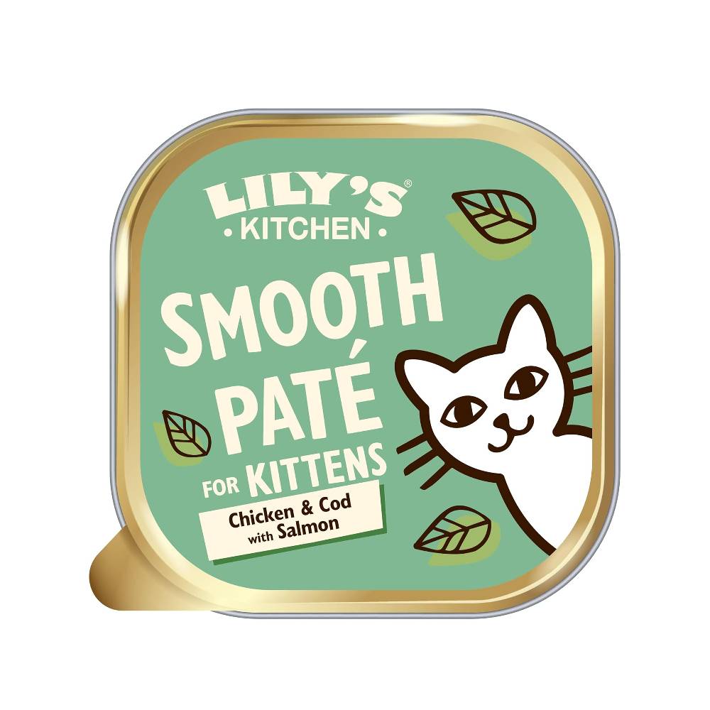 Lily's Kitchen - Chicken Cod & Salmon Paté Kitten Wet Food (85g)