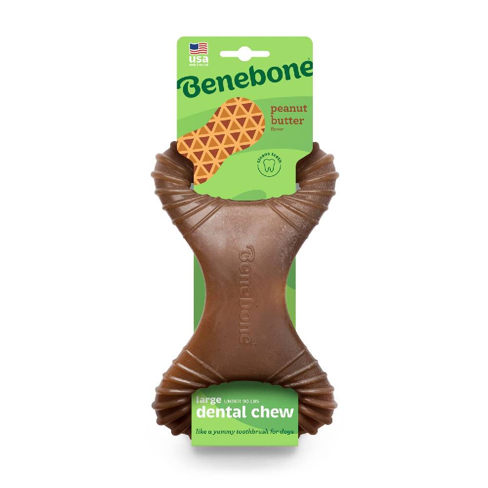 Benebone - Dental Dog Chew Toy – Peanut