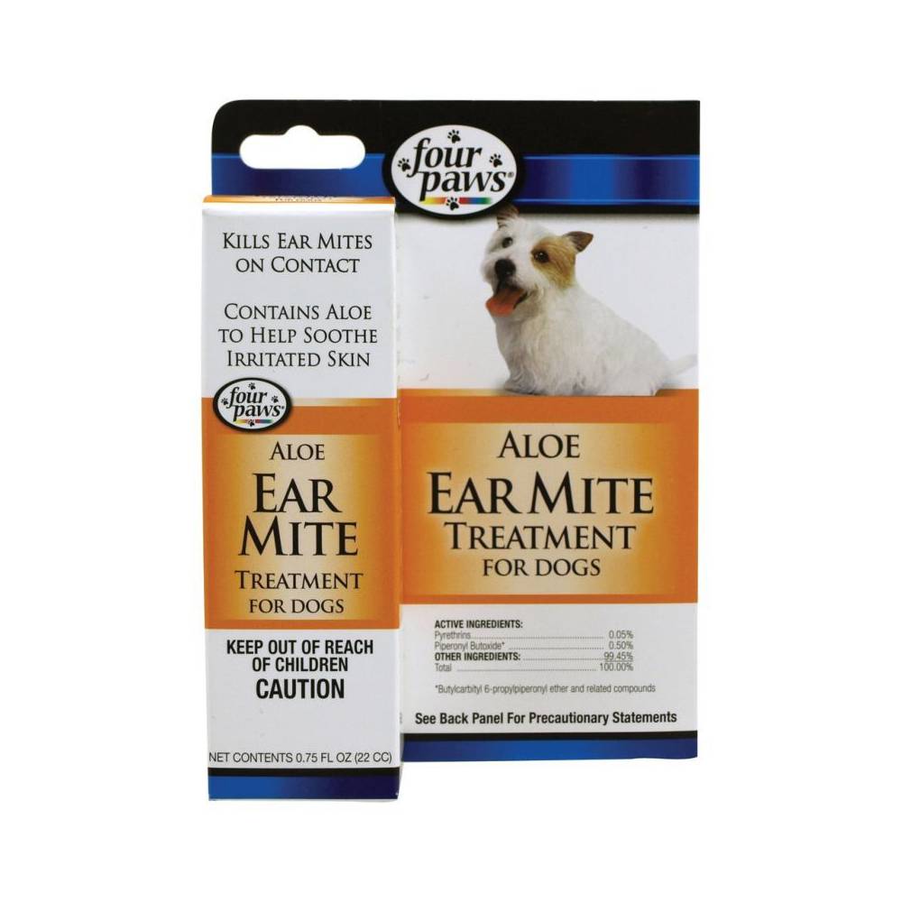 Four Paws - Ear Mite Remedy For Dogs/Cats - .75Oz