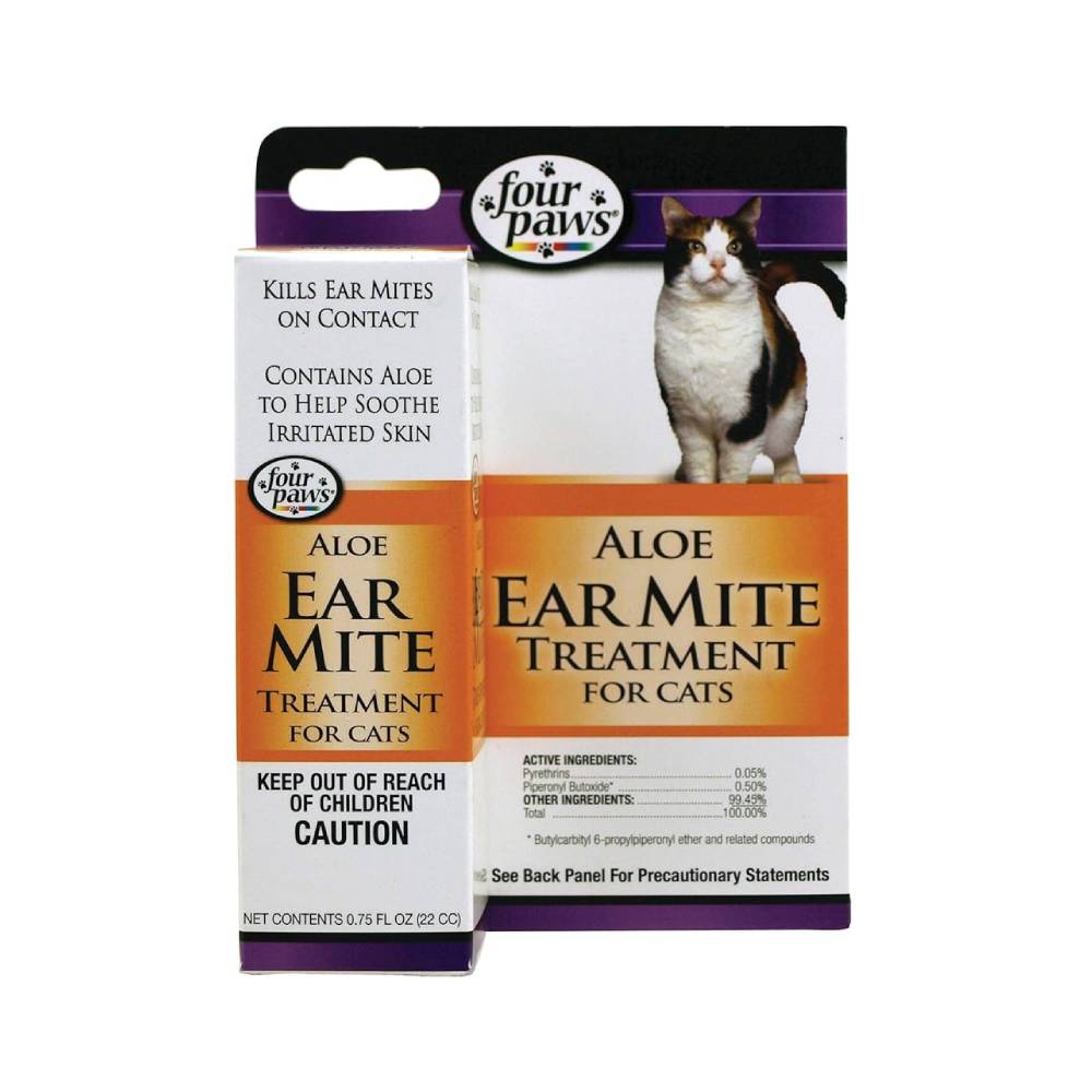 Four Paws - Ear Mite Remedy For Dogs/Cats - .75Oz
