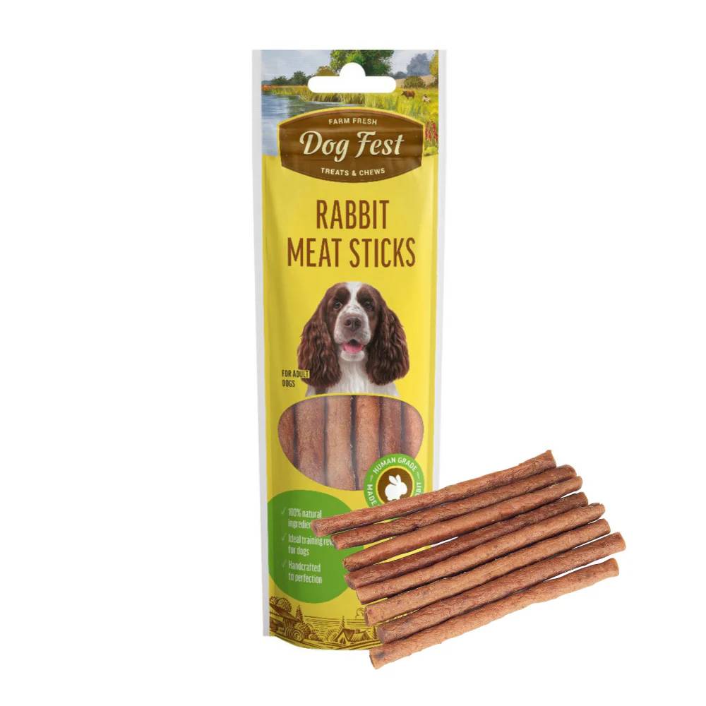 Dog Fest - Rabbit Meat Sticks For Adult Dogs - 45G