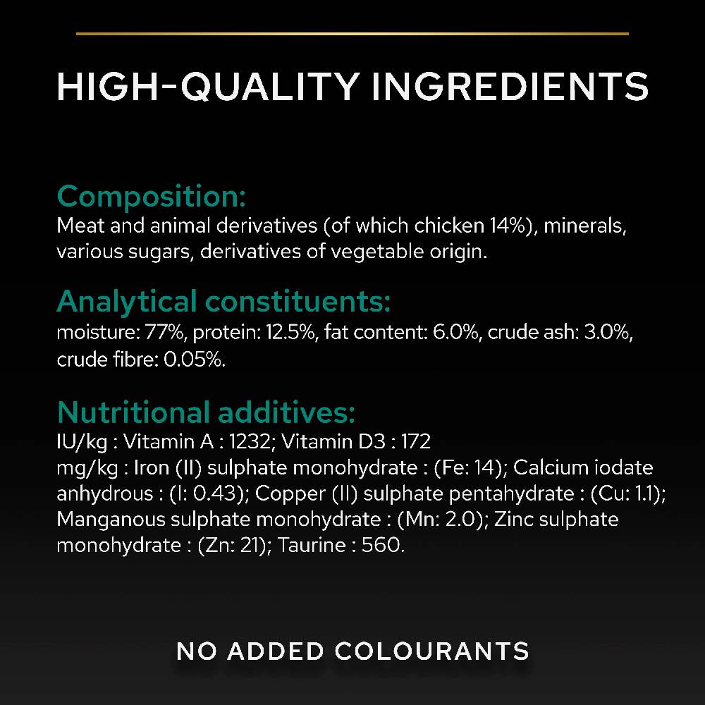 Pro Plan - Adult Maintenance, Wet Cat Food, Terrine Rich In Chicken, 85G