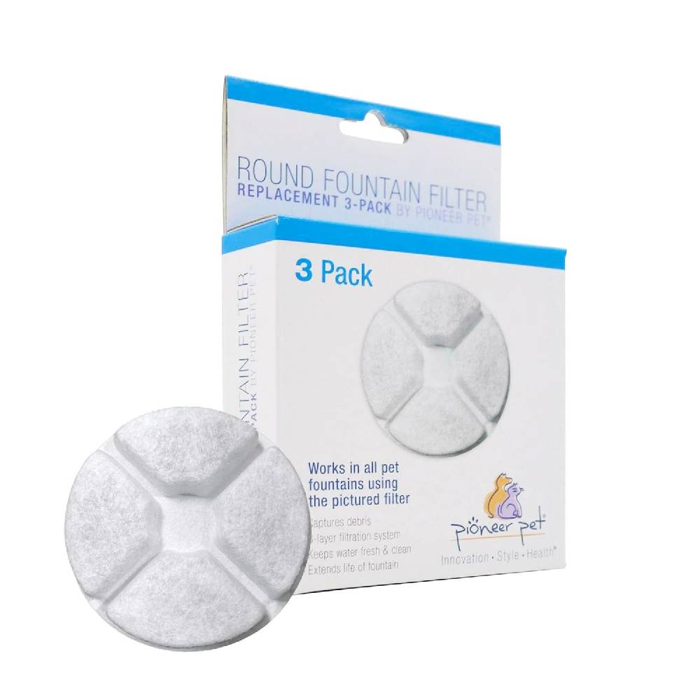 Pioneer - Round Filter replacement for Vortex and Elevated Vortex Fountains 3-Pack