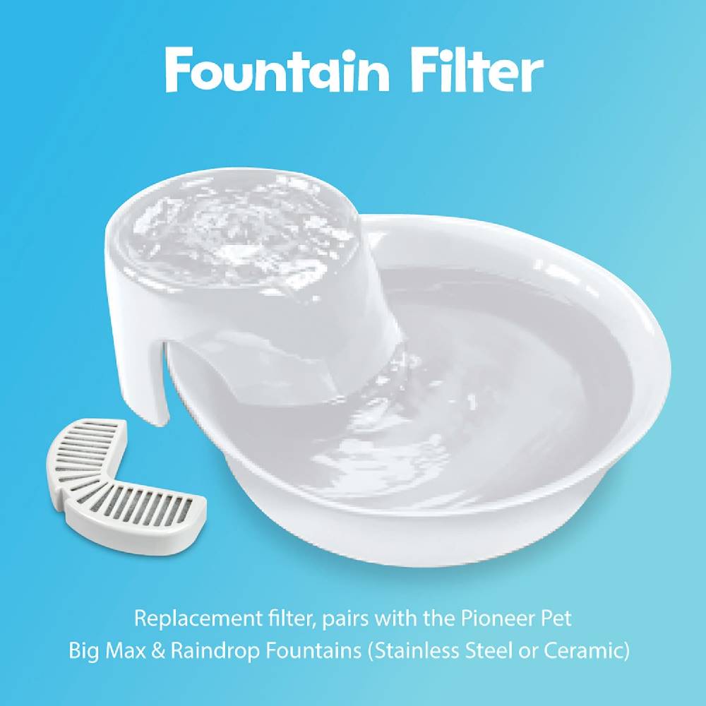 Pioneer - Big Max Ceramic Pet Drinking Fountain 128oz (White)