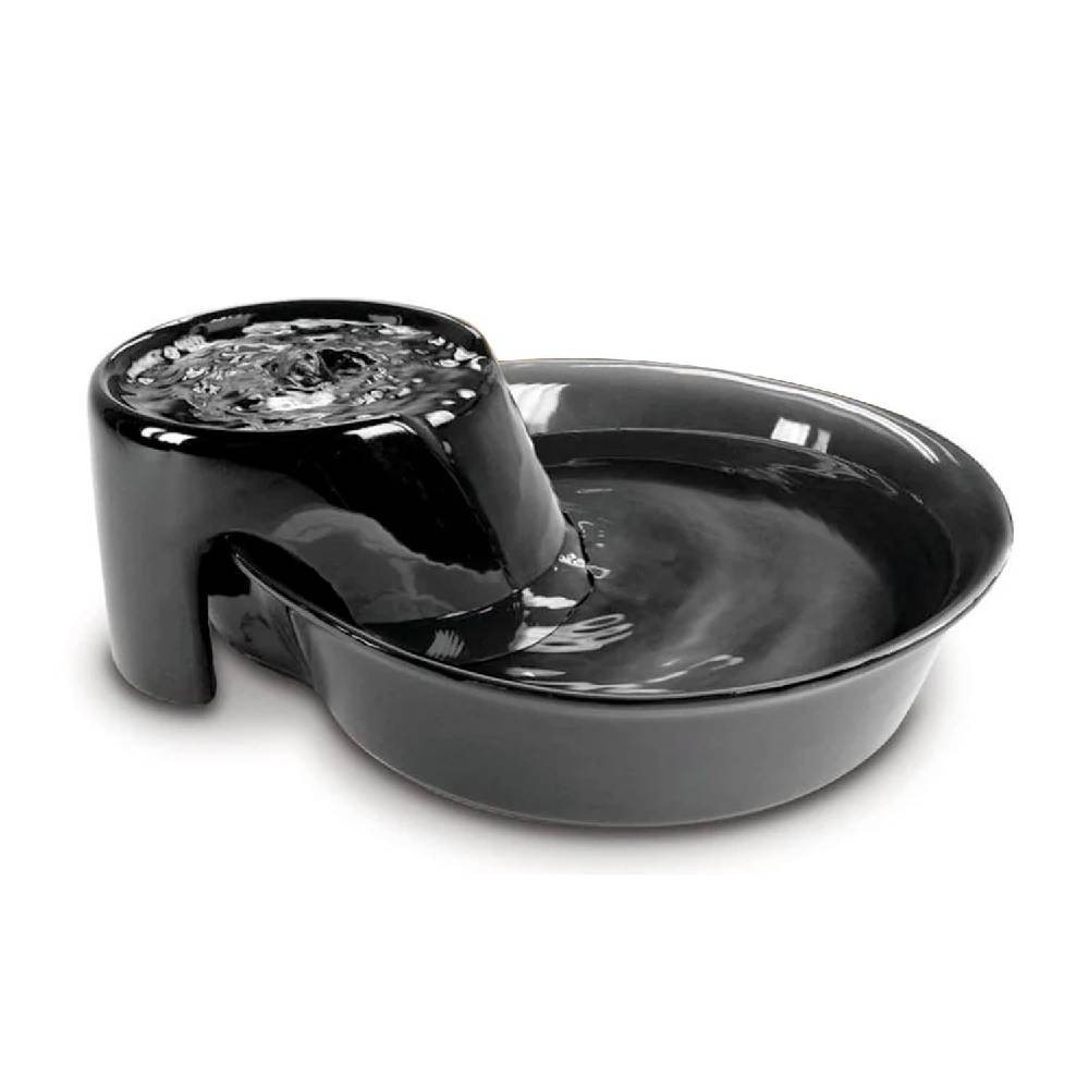 Pioneer - Big Max Ceramic Pet Drinking Fountain 128oz (Black)