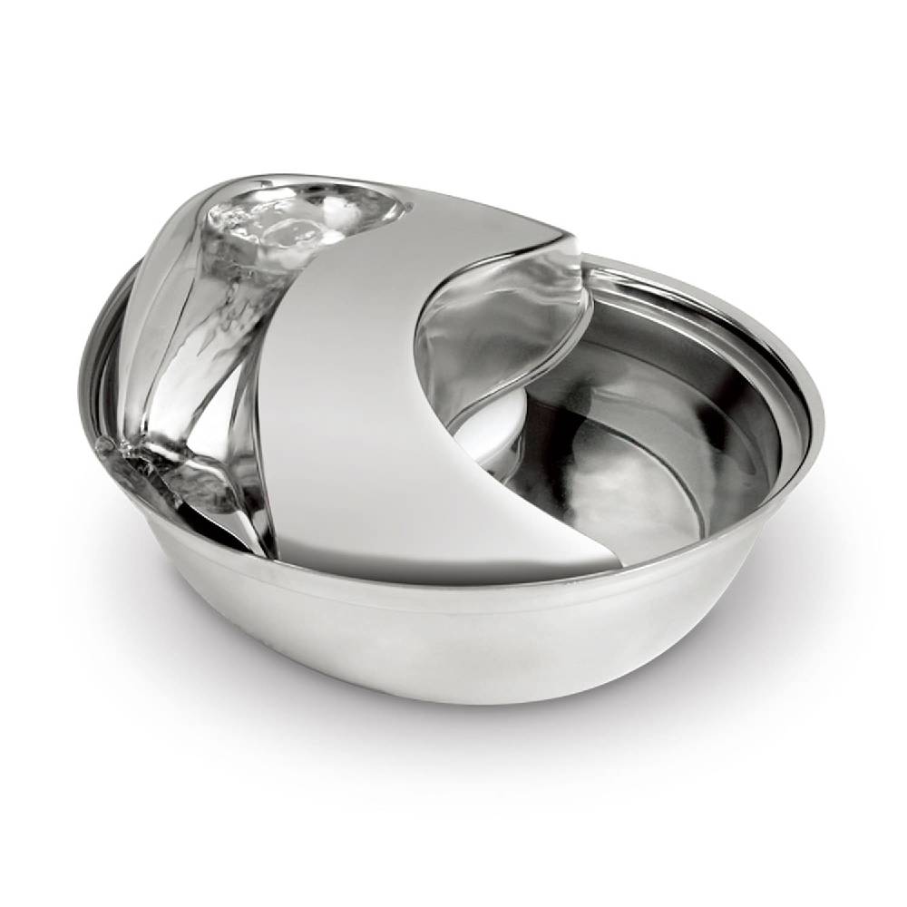 Pioneer - Big Raindrop Durable Pet Fountain 96oz (Stainless Steel)