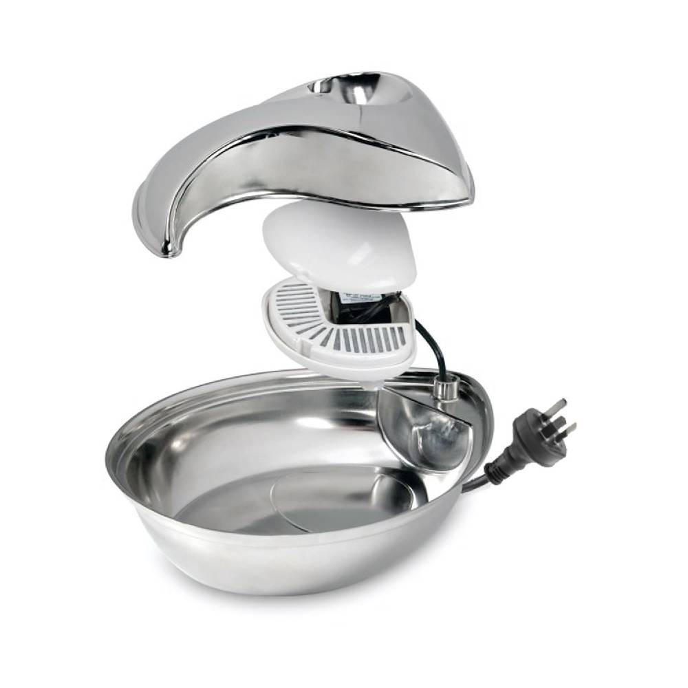 Pioneer - Big Raindrop Durable Pet Fountain 96oz (Stainless Steel)
