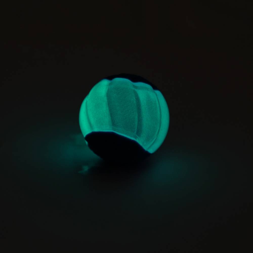 Zeus - Duo Ball, 6.3cm with Squeaker & Glow, 2pk