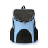 For Pet - Breathable Mesh Portable Double Shoulder Backpack - Blue
