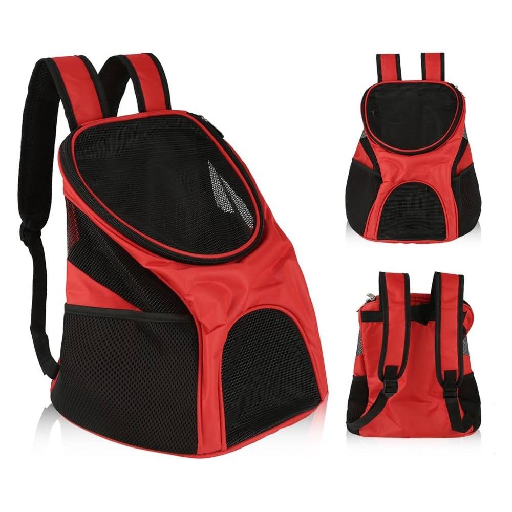 For Pet - Breathable Mesh Portable Double Shoulder Backpack - Blue