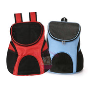 For Pet - Breathable Mesh Portable Double Shoulder Backpack - Blue