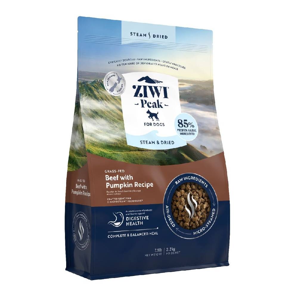 ZIWI Peak - Steam & Dried Grass-Fed Beef with Pumpkin Recipe Dry Dog Food