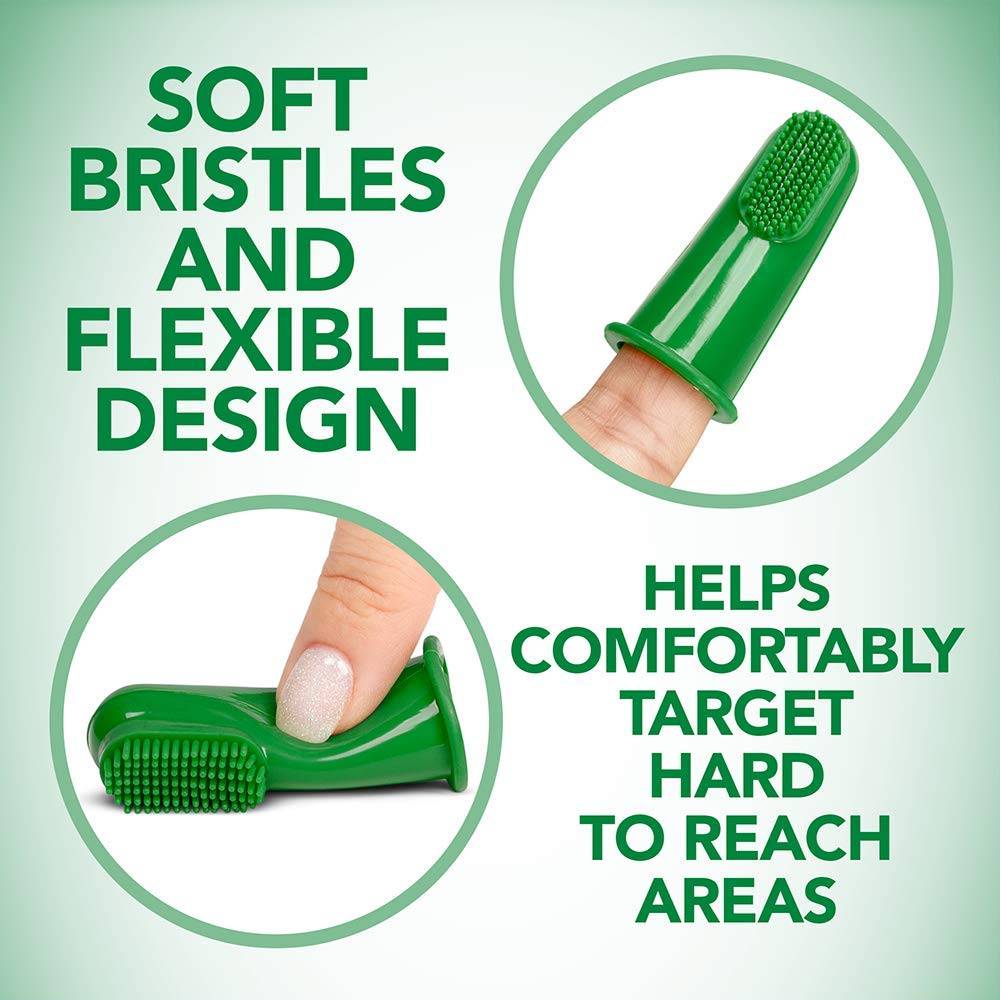 Vets Best - Silicone Finger Brushes for Dogs & Puppies