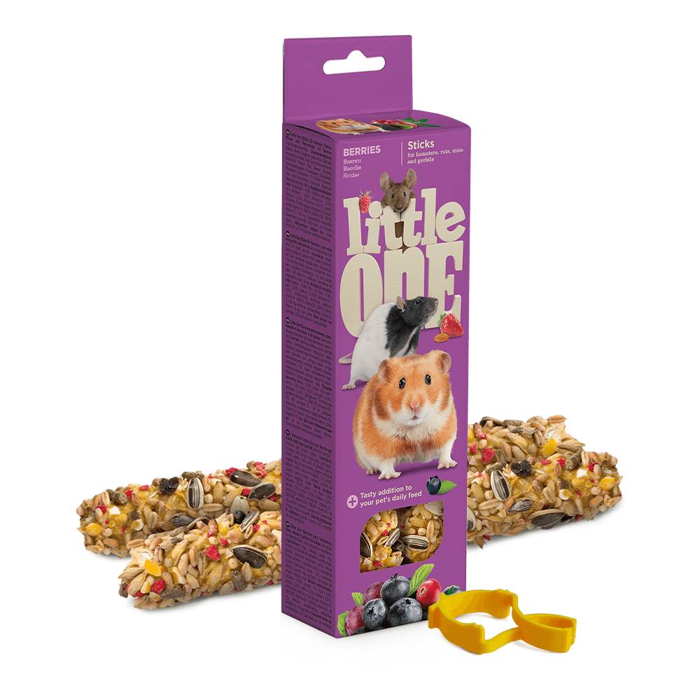 Little One - Sticks For Hamsters, Rats, Mice And Gerbils With Berries 2X60G