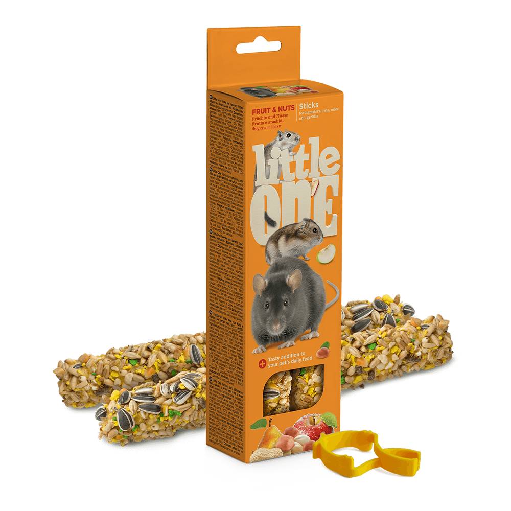 Little One - Sticks For Hamsters, Rats, Mice And Gerbils With Fruit And Nuts