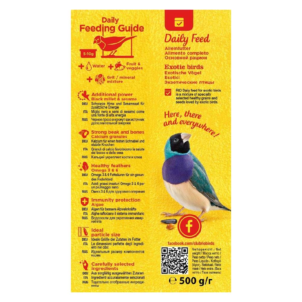 RIO - Daily Food For Exotic Birds