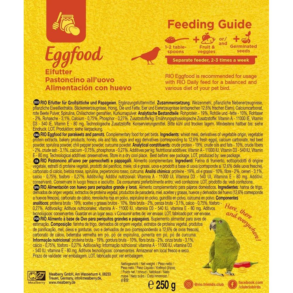 RIO - Eggfood For Parakeets And Parrots 250G