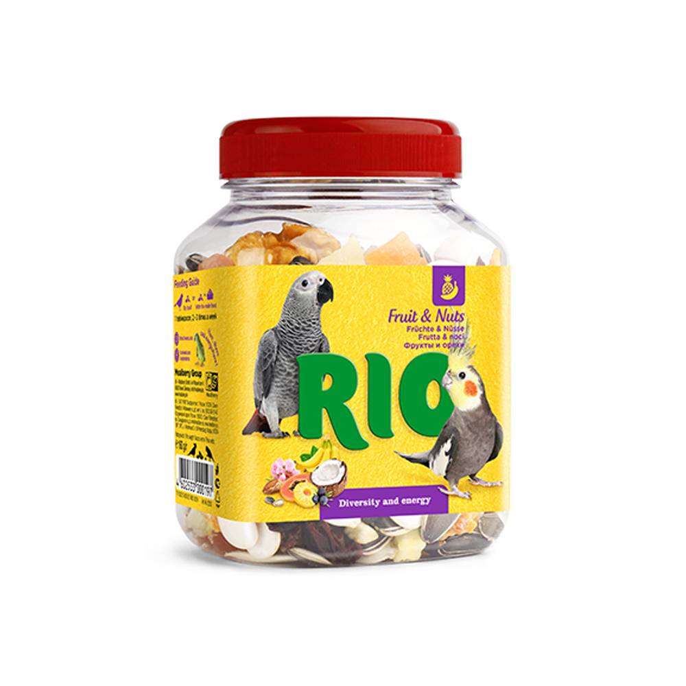 RIO - Fruit And Nuts Mix Natural Treats For Birds 160G