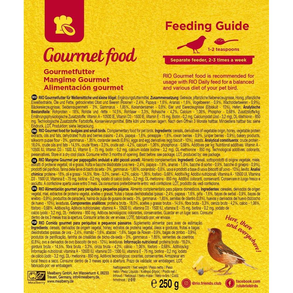 RIO - Gourmet Food For Budgies And Small Birds 250G