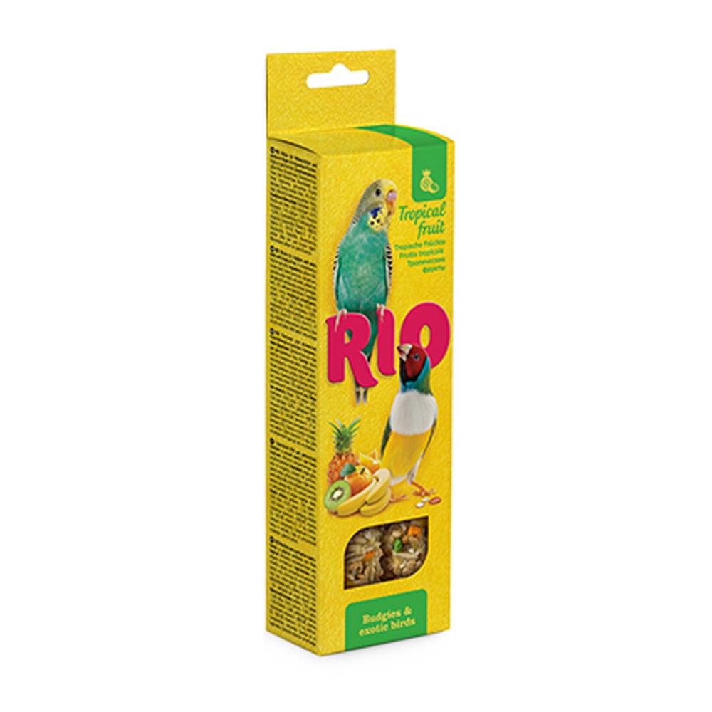 RIO - Sticks For Budgies And Exotic Birds With Tropical Fruit 2X40G