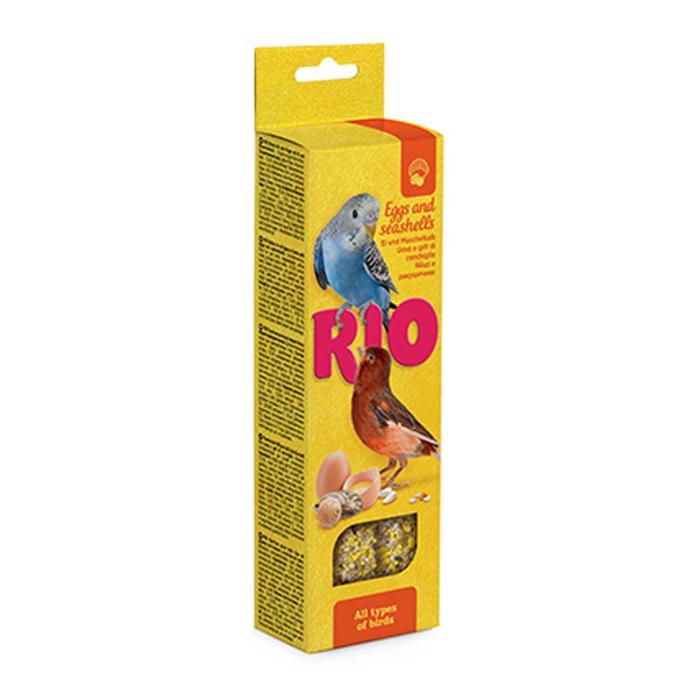RIO - Sticks For All Types Of Birds With Eggs And Seashells 2X40G
