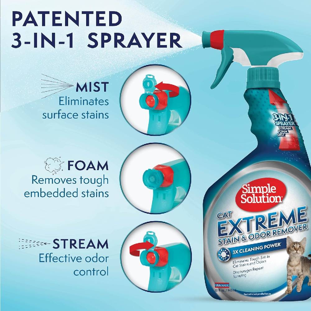 Simple Solution -  Cat Extreme Stain & Odour Remover 945ml