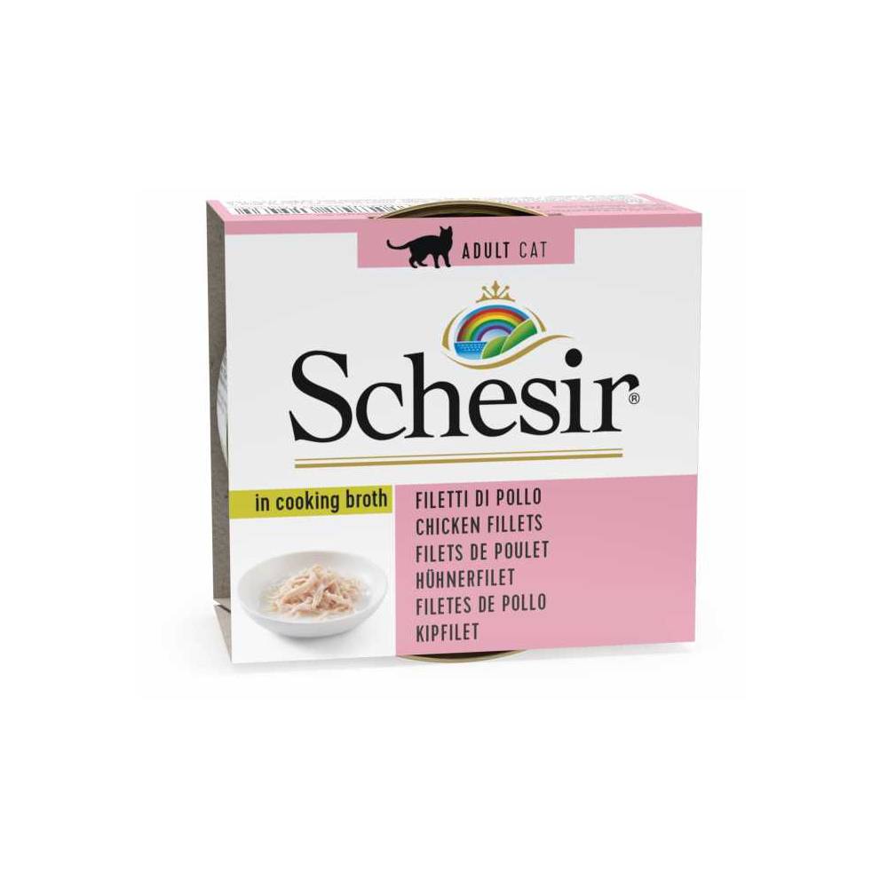 Schesir - Cat Can Broth - Wet Food Chicken 70 G