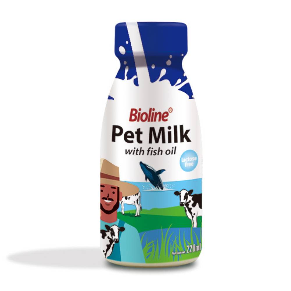 Bioline - Pet Milk with Fish Oil for Cats & Dogs 220ml