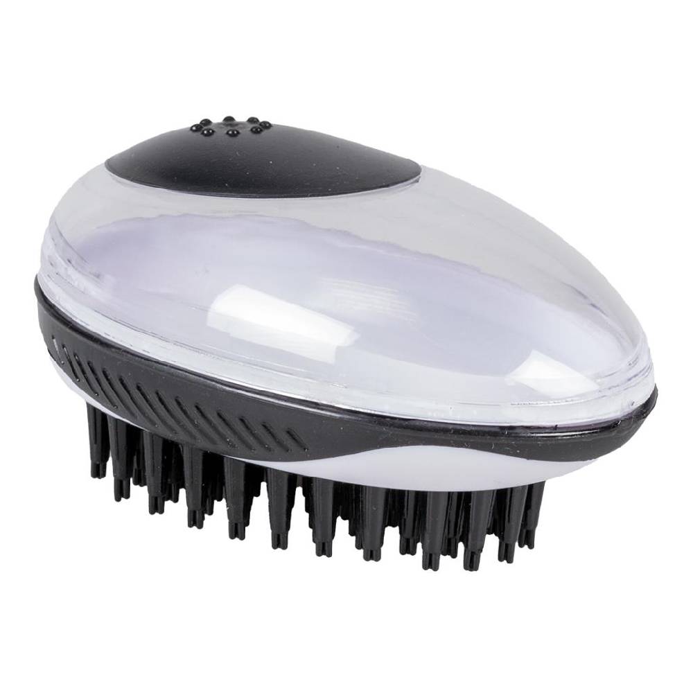 Duvo - Shampoo And Massage Brush Black-11.5x7.5x6cm