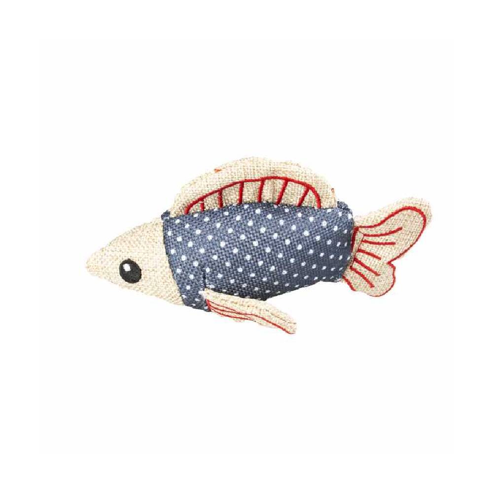Duvo - Cat Toy Retro Blue Shark Blue - 15x7,5x4,5cm