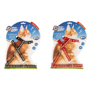 Duvo - Big Cat Walking Set Paws (1pc, Black/Red) - 30-50cm / 12Mm - 125cm