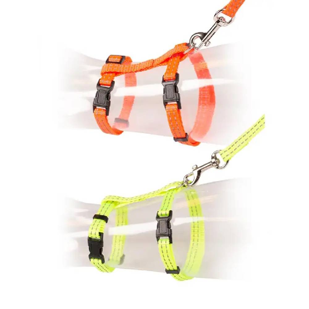 Duvo - Big Cat Walking Set Reflective (1pc, Mixed color) Uni 30-50cm / 12Mm - 125cm