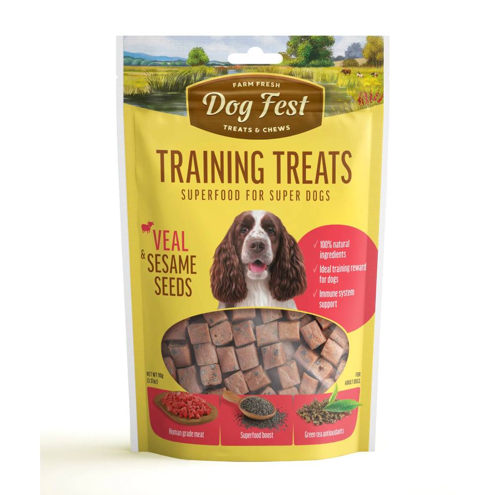 Dog Fest - Training Treats Veal & Sesame Seeds 90g