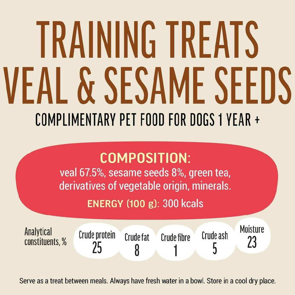 Dog Fest - Training Treats Veal & Sesame Seeds 90g