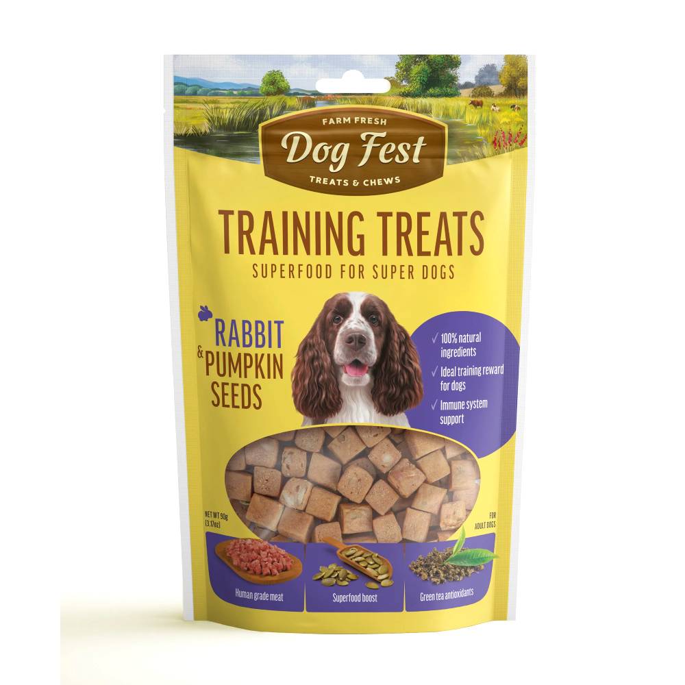 Dog Fest - Training Treats Rabbit & Pumpkin Seeds 90g