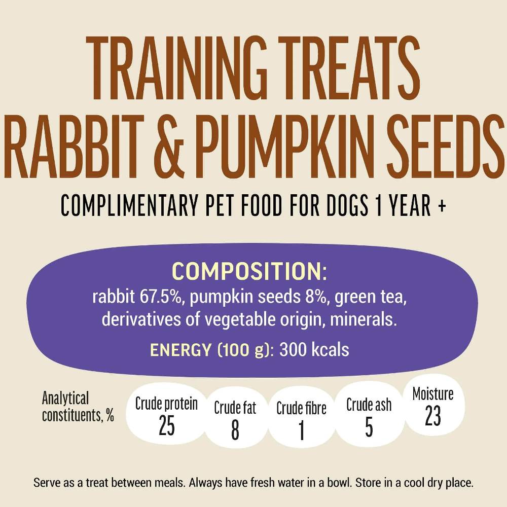 Dog Fest - Training Treats Rabbit & Pumpkin Seeds 90g