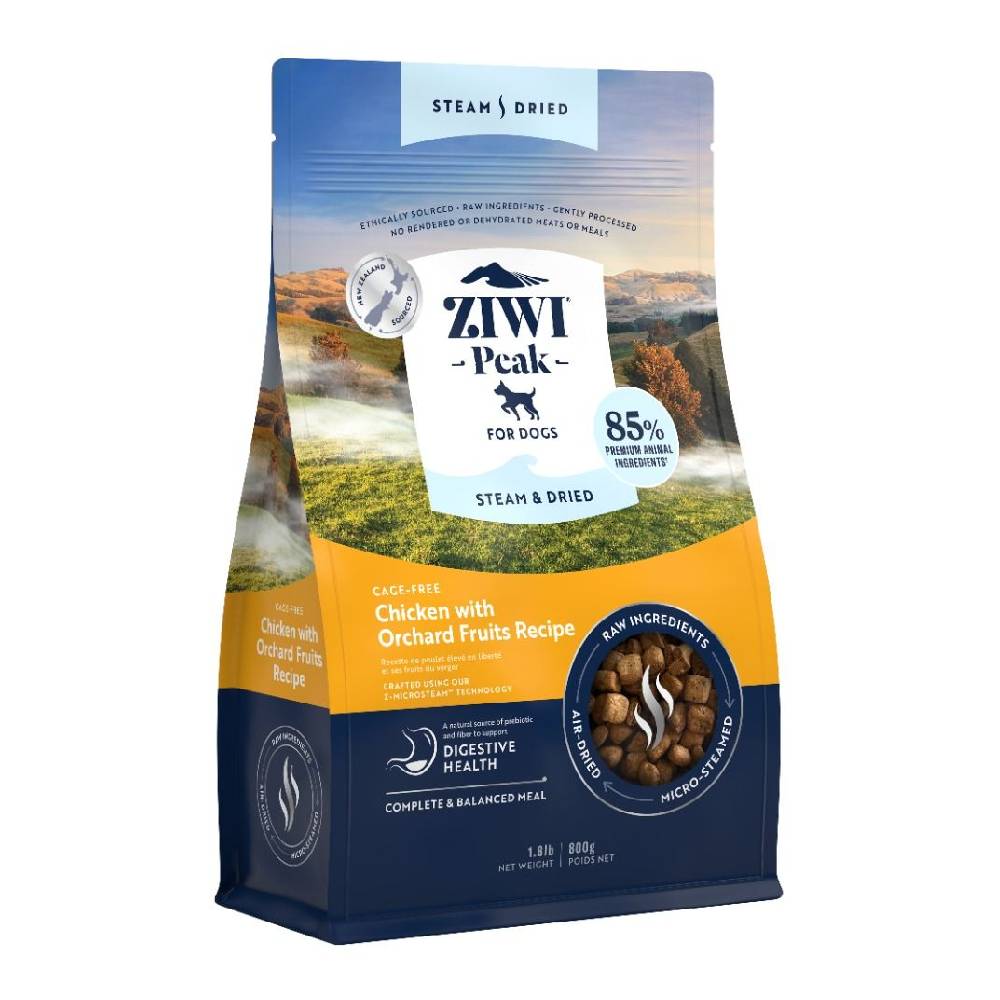 ZIWI Peak - Steam & Dried Cage-Free Chicken with Orchard Fruits Recipe Dry Dog Food - 1.5 KG