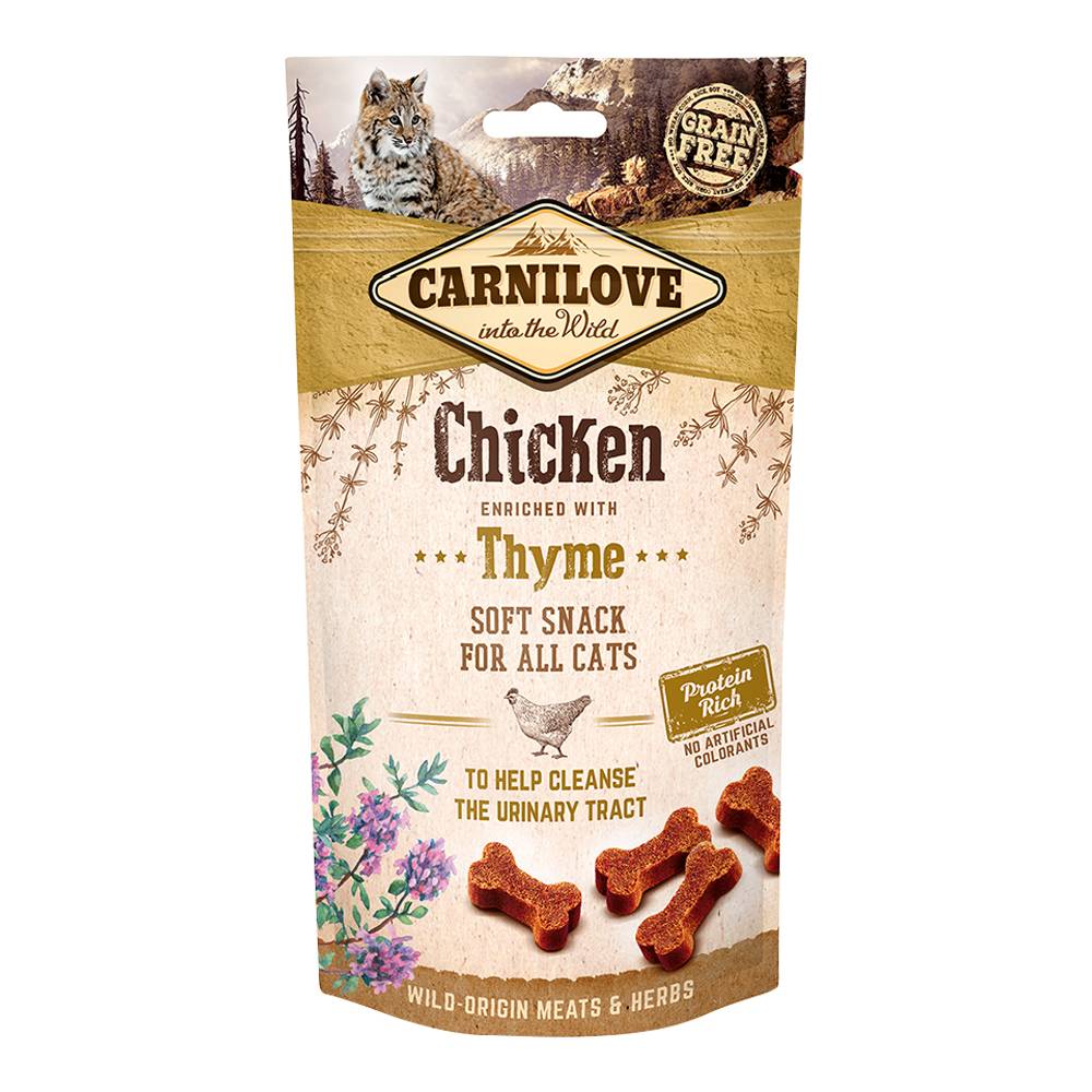 Carnilove - Chicken enriched with Thyme Soft Snack for Cats 50g
