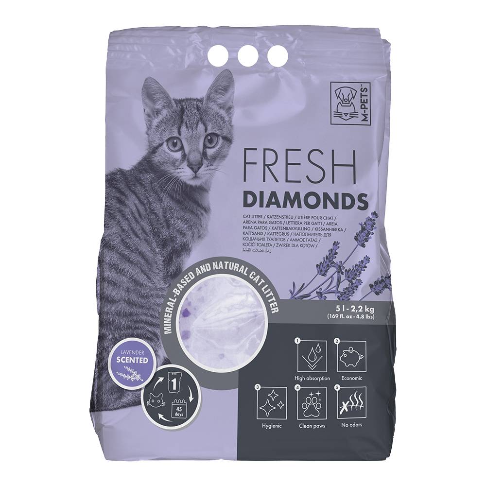 M-PETS - Fresh Diamonds Silica Gel Cat Litter 5L
