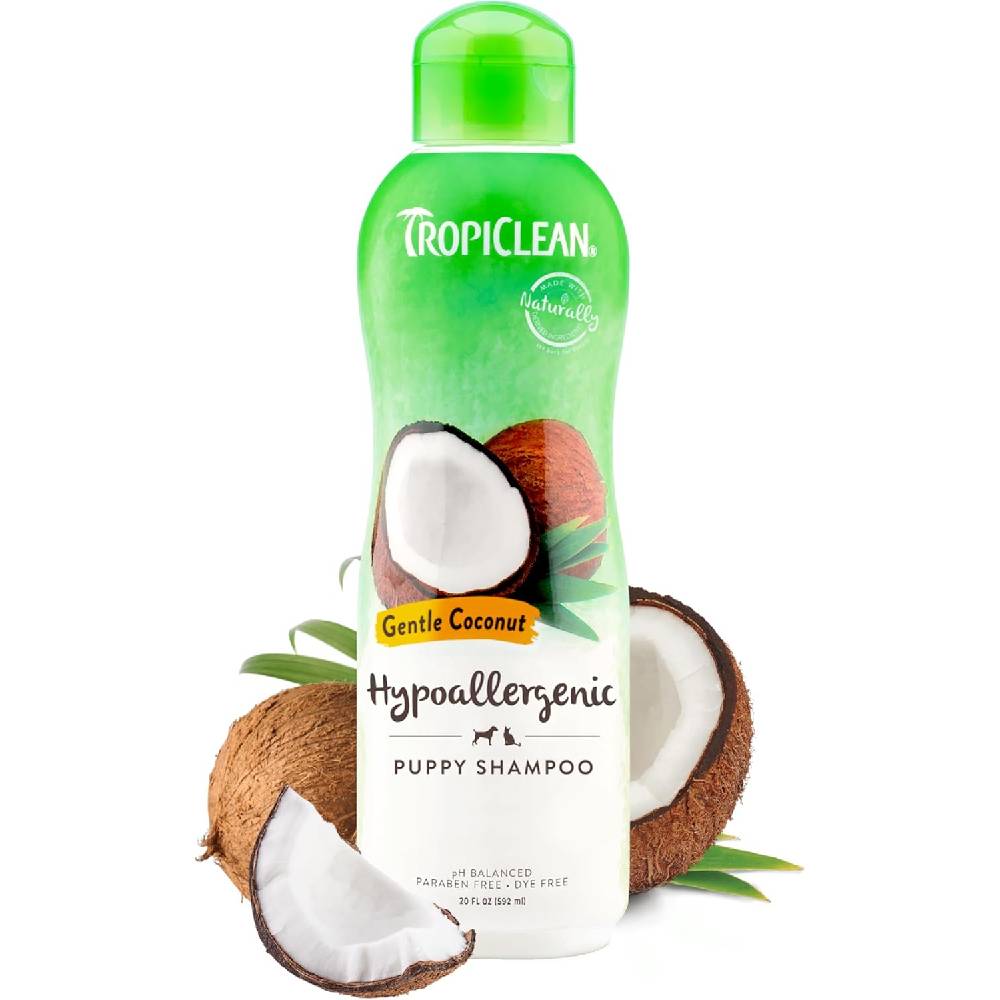 TropiClean - Gentle Coconut Hypoallergenic Puppy & Kitten Shampoo, 20oz