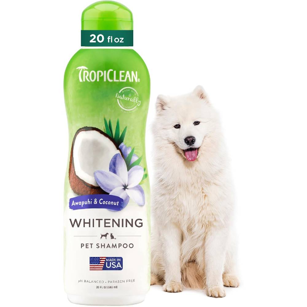 TropiClean - Awapuhi & Coconut Whitening Shampoo for Pets, 20oz
