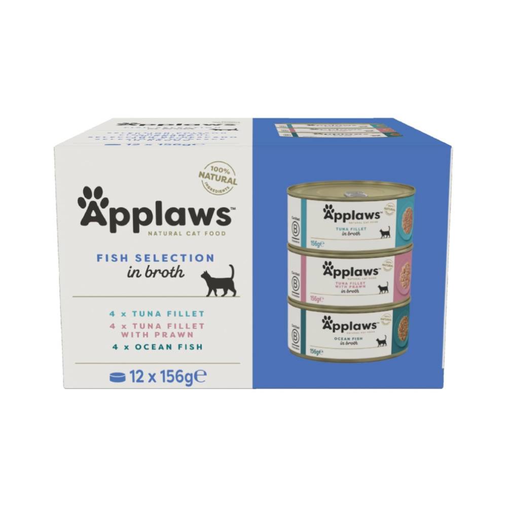 Applaws - Fish Selection Multipack in Broth Cat Wet Food 12x156g