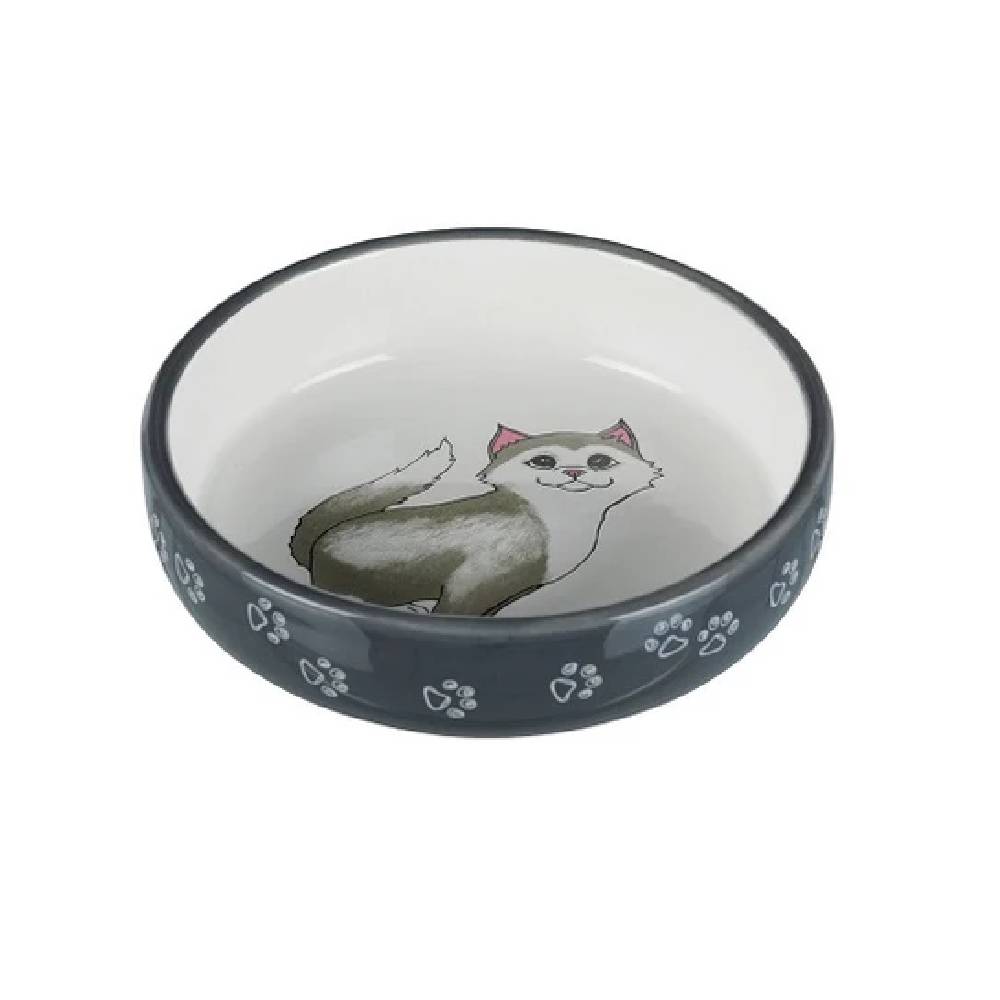 Trixie - Ceramic Cat Bowl for Short-Nosed Breeds - 300ml